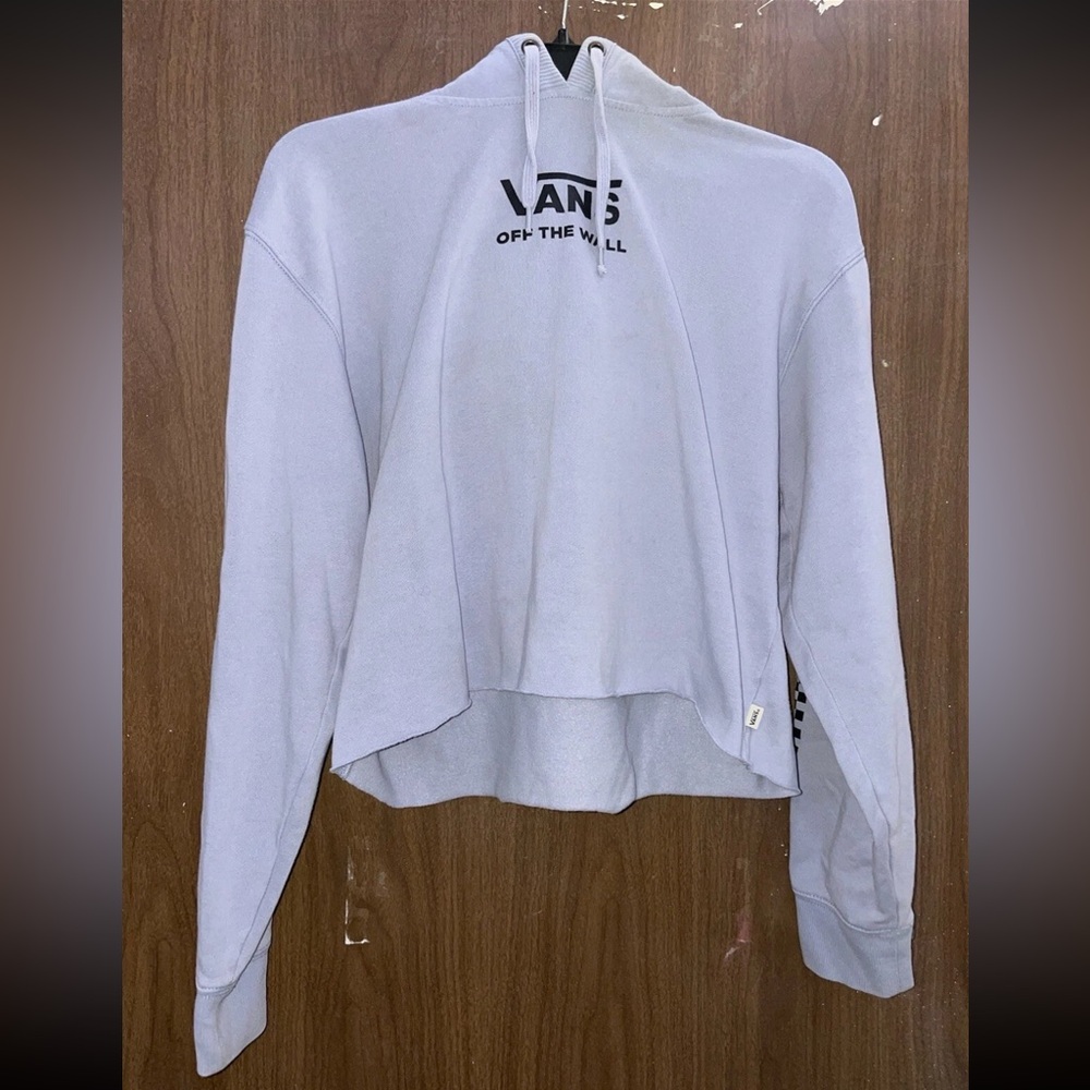 Vans Women's Light Blue Hoodie Size Medium (Pre-Owned)